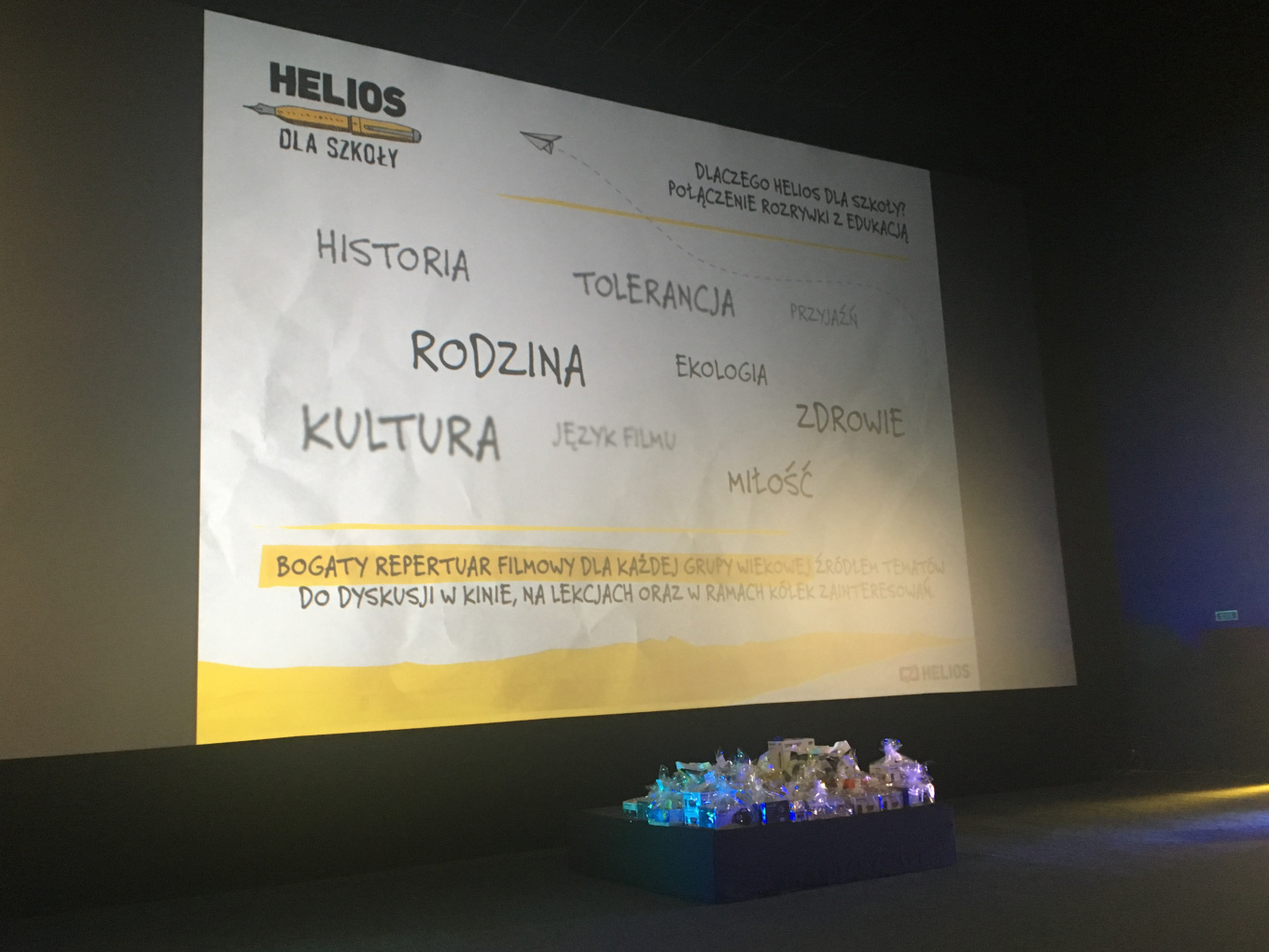 Odbiór nagrody z kina Helios 