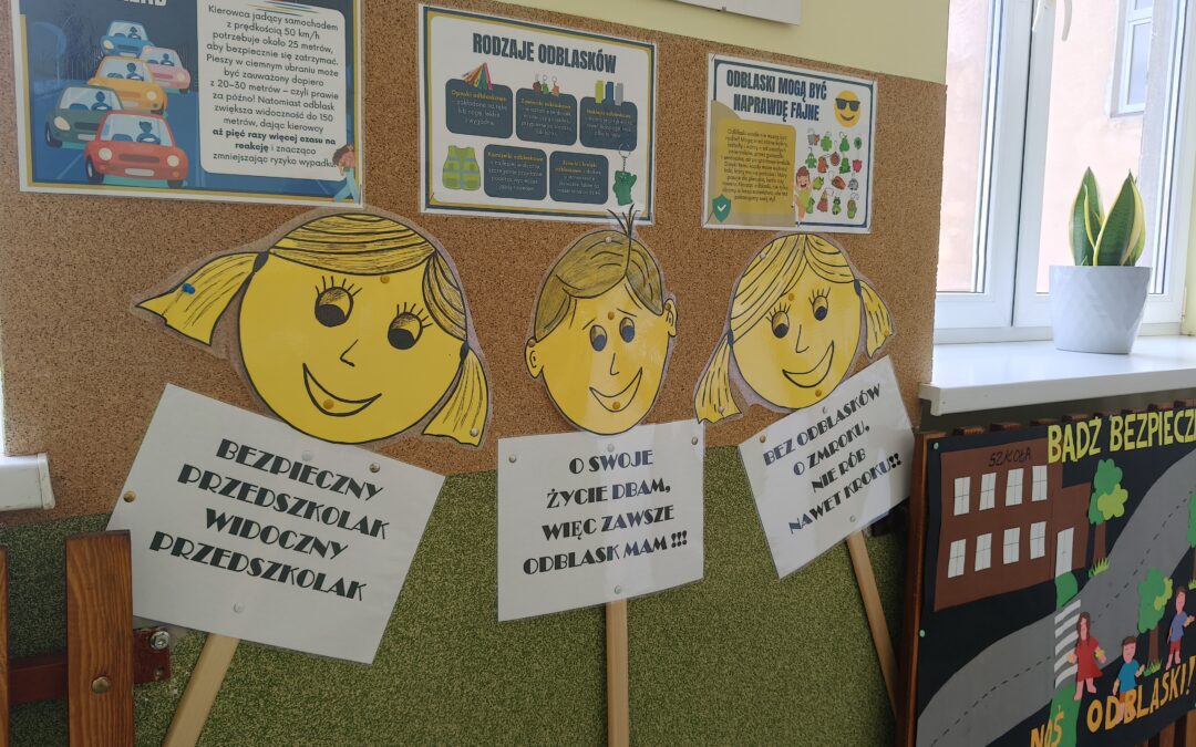 ODBLASKOWA SZKOŁA – gazetki promujące i plakaty.