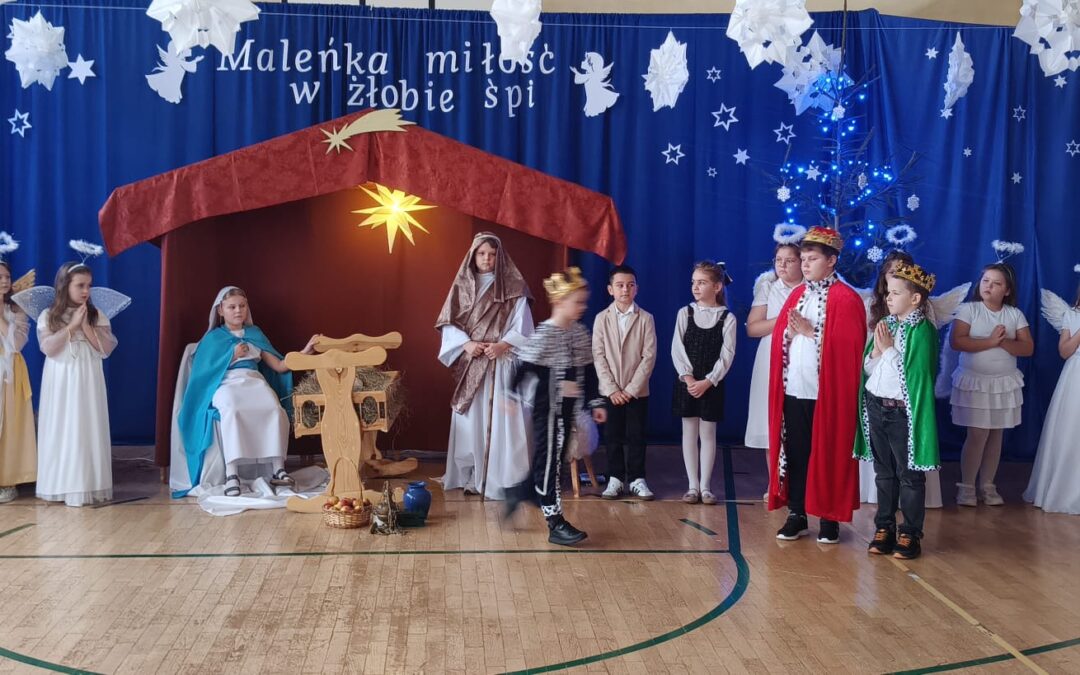 Świąteczne jasełka w Zespole Szkolno-Przedszkolnym w Bogucicach
